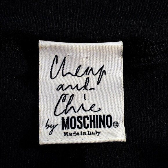 Moschino Cheap And Chick Stretch Black Cocktail Dress Size 6 - Picture 5 of 6